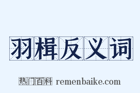 羽楫反义词是什么意思的图片